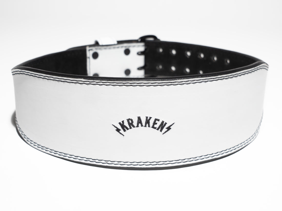 White Lifting Belt - 7MM