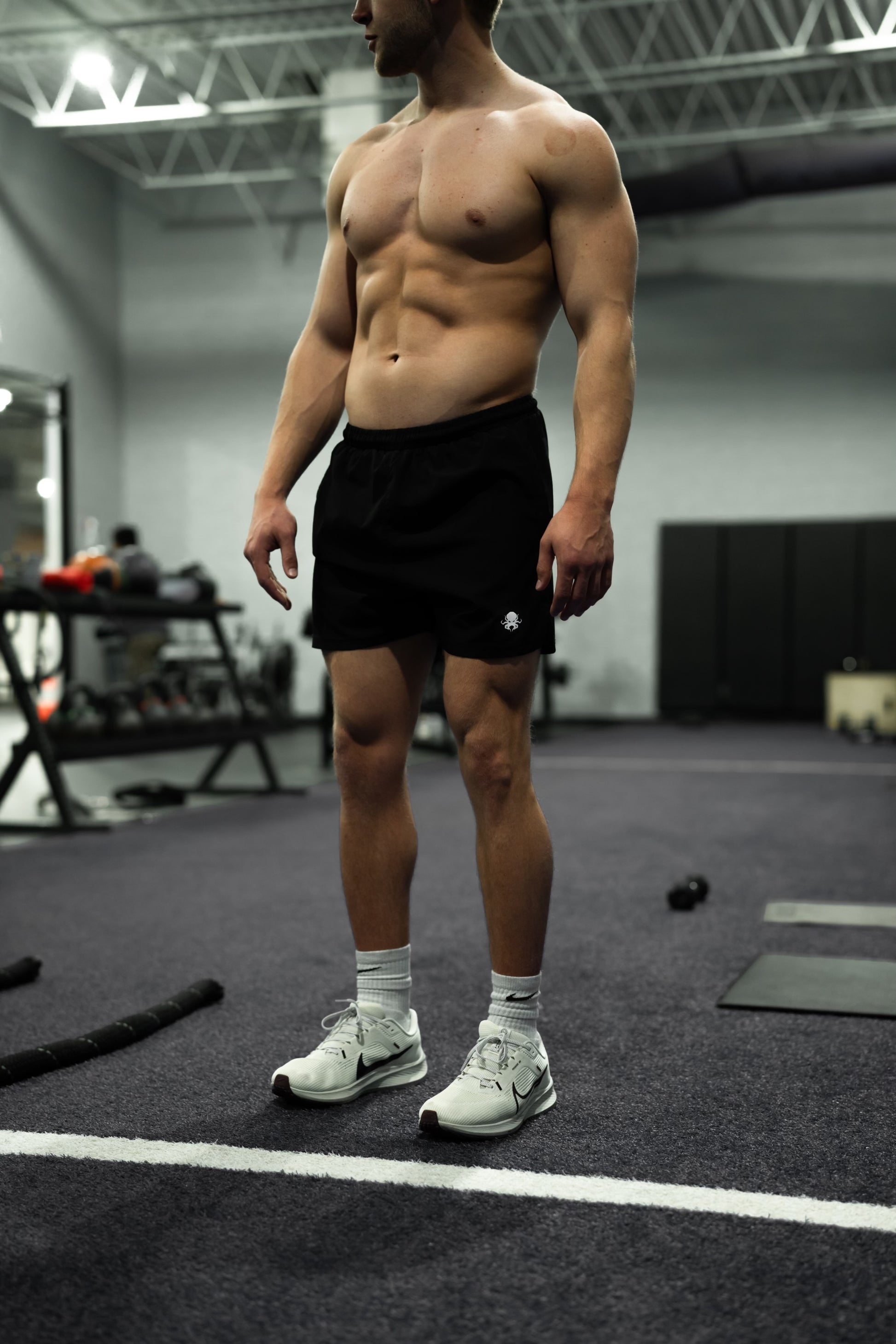 Performance Shorts - Black/White - Kraken 